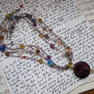 Vintage multicolor Beaded Necklace